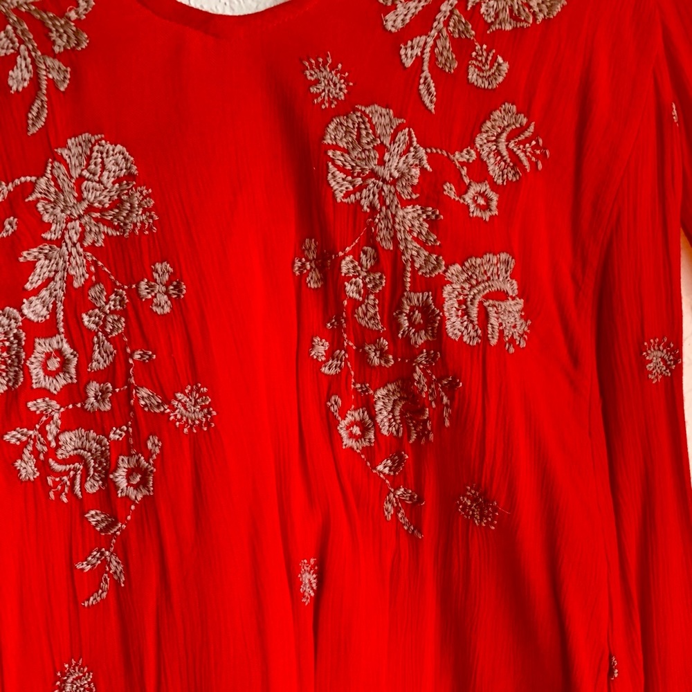 Free People Red Dress size small - Picture 4 of 11